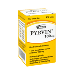Pyrvin 100 mg 20 tabletter Filmdragerad tablett