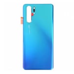 Vitre arrière ( Cache batterie) avec adhésive pour huawei P30 PRO Bleu Aurora