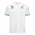 Kappa T-Shirt ADIRY Alpine F1 | White/Blue Dresden/Pink BEGONI| 6Y