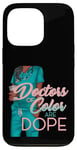 Coque pour iPhone 13 Pro Black Doctor Femme Médecin Biracial Latinx POC Color Dope