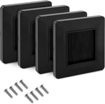 Plaque Murale Brosse - Lot De 4X Passe-Câble Murale Sortie Connecteur Audio Vidéo - Prise Encastrable Pour Passage De Câble Tv Hdmi Hi-Fi[YIN140019]