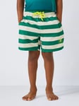 John Lewis ANYDAY Kids' Horizontal Stripe Swim Shorts, Green