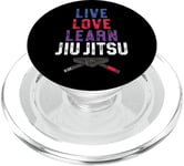 Jiu Jitsu Belt Colors Live Learn Love Jiu Jitsu PopSockets PopGrip for MagSafe