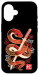 Coque pour iPhone 16 Year of the snake chinese zodiac mignon kawaii snake 2025