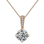 fashion Cubic Zirconia geometric round Necklace round Crystal Pendant Necklace For Women Jewelry