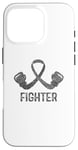 Coque pour iPhone 16 Pro Combattant de sensibilisation au cancer du cerveau