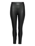 Carrool Coated Legging Noos Bottoms Trousers Leather Leggings-Byxor Black ONLY Carmakoma