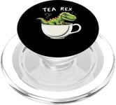 Jeu de mots dinosaure Tea Rex T-Rex Tea Lover PopSockets PopGrip pour MagSafe