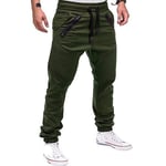 HDDNZH Casual Pants Men Trousers,Hip Hop Joggers Sweatpants Pants Cargo Pants Streetwear Men Trousers Casual Fashions Military Pants Large Size Trousers For Men Sweat Pants Bottoms,Green,M50,60 (Kg)