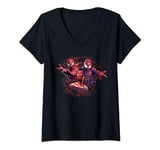 Marvel Spider-Man: No Way Home Spider-Men Web T-Shirt avec Col en V