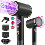 Tisoutec Hair Dryer,Travel Hairdryer with Diffuser,Professional Ionic Hair AC &