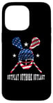 Coque pour iPhone 14 Pro Max Joueur de crosse Outplay Outlast American Lacrosse