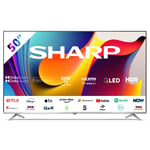 SHARP 50 Inch TV 4K Ultra High Definition Quantum Dot Android Smart TV 50FP1KA