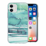 For Apple Iphone 11 Silicone Case Watercolour Artwork - S553