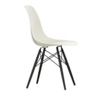 Vitra - Eames Plastic Chair DSW - 11 Pebble/Black Maple - Spisestoler - Charles & Ray Eames - Hvit - Metall/Tre/Plast