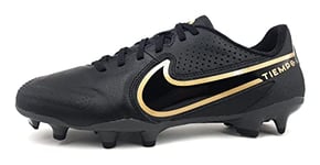 Nike Mixte Tiempo Legend 9 Academy MG Multi-Ground Soccer Cleats, Black/Black-Anthracite-Metallic Gold, 40 EU