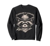 Raccoon Cowboy "Classless & Lawless, Vintage Raccoon Cowboy Sweatshirt