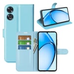 Oppo A60 4G      Pu Wallet Case    [Lightblue]