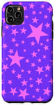 Coque pour iPhone 11 Pro Max Violet et rose, étoiles