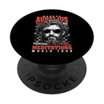 Funny Stoic Philosophy Marcus Aurelius Meditations Tour PopSockets Adhesive PopGrip