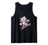 Cute Snowboarder Tiger Tank Top