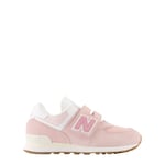 New Balance 574 Kids Sneakers Med Kardborreband Chrystal Pink | Rosa | 31 EU