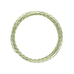 Vaessen Creative 2 mm x 5 m Aluminium Wire Diamond Cut, Apple Green