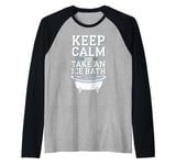 Ice Bath and Cold Shower Wellness Cold Therapy Recovery Tee Raglan Baseball Tee