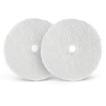 Ponge de polissage en microfibre, 2Pièces 150mm Tampons Microfibres disques de Finition en Microfibre Pour Polisseuse Voiture, Machine à polir