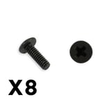 FTX Outback Mini 3.0 Button He Ad Metric Hex Screw 2x5 (8pc)