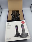 BT Premium Black Cordless Phone with Advanced Nuisance Call Blocker Twin Handset