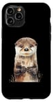 Coque pour iPhone 11 Pro Aquarelle Otter Baby