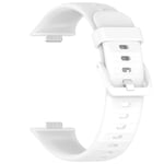 Huawei Fit 3 silikonarmband med färgspänne - Vit