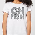 The Flintstones Oh Fred! Women's T-Shirt - White - XL