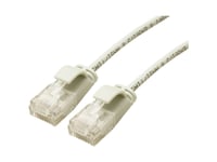 Roline Grön 21443902 Rj45 Nätverkskabel, Patchkabel Cat 6A U/Utp 0,5 M Grå 1 St