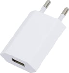 Chargeur Usb A, Prise Secteur Usb, Adaptateur De Rapide Prise Universel 5v 1a, Adapte Secteur Usb, Embout Charger Pour Smartphone/Smartwatch, Blanc[Cha300874]