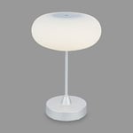 Briloner - Lampe de table LED sans fil avec tactile, intensité variable par niveaux, abat-jour en verre, lampe de chevet, lampe de lecture, lampe de camping, lampe de table, lampe à batterie, lampe