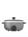 Morphy Richards Sear And Stew Titanium Slow Cooker 6.5L - Oval