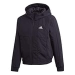 adidas Women's BTS hooded jacket, womens, Jacket, FT2558, black/white, XL