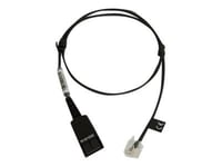 Jabra - Headset-Kabel - Snabburkoppling Till Rj-45 - 50 Cm - För Biz 2300, 2400  Siemens Openstage 30, 40, 40T, 60, 80, 80T