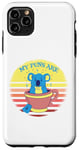 Coque pour iPhone 11 Pro Max Koala tasse à thé ludique drôle animal bleu koala humour