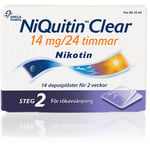 NiQuitin Clear 14 mg/24 timmar Nikotin, depotplåster, 14 st