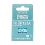 Deltaco Ultimate Lithium  3V  CR123A  1-pk