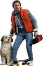 Figurine Hot Toys Mms573 - Back To The Future - Marty Mcfly & Einstein