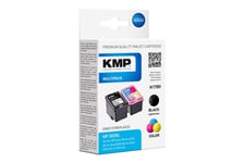 KMP MULTIPACK H178V - 2 paket - sort, färg (cyan, magenta, gul) - blækpatron (alternativ till: HP 303XL, HP T6N04AE, HP T6N03AE)