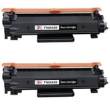 2 Black Toner fits for Brother TN2420 DCP-L2510D DCP-L2530DW DCP-L2537DW DCP-L25