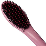 Brosse soufflante - brosse lissante - brosse brushing - brosse chauffante - Brosse chauffante lissante rose - Brosse anti-brûlure - Technologie ionique - Cennoco CC9011