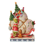 Enesco Jim Shore The Grinch Grinch and Max Standing by Sleigh Figurine 6008884