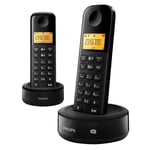 Téléphone duo avec répondeur PHILIPS D1652B NOIR