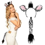 Boland - Kit de déguisement, serre-tête avec oreilles et queue, animal, tiare, zoo, jungle, costume, carnaval, fête à thème, accessoire